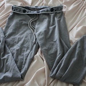 VS PINK grey sweatpant jogger